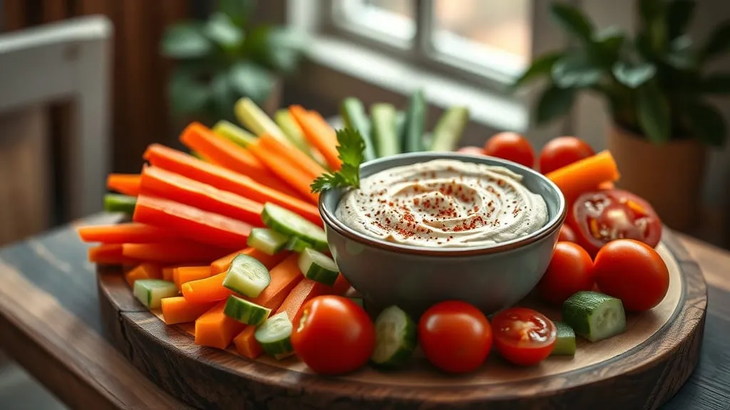 Afternoon Snack: Veggies and Hummus